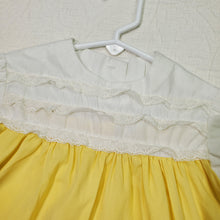 Load image into Gallery viewer, Vintage Sunshine Yellow Lace Dress 12 months
