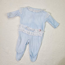 Load image into Gallery viewer, Vintage Lace Bum Footed Pjs 3 months
