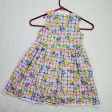 Load image into Gallery viewer, Vintage Floral Plaid Dress kids 6/8
