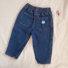 Load image into Gallery viewer, Vintage Elastic Waist Warm Lined Jeans 2t/3t
