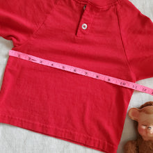Load image into Gallery viewer, Retro Red Hot Half Button Tee 18 months
