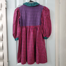 Load image into Gallery viewer, Vintage Gingham Color Block Dress kids 6
