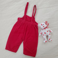 Load image into Gallery viewer, Vintage Mouse Embroidered Overalls 6-9 months

