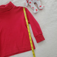 Load image into Gallery viewer, Vintage Red Turtleneck 3t *read*
