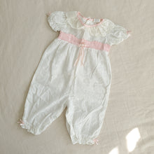 Load image into Gallery viewer, Vintage Eyelet Bubble 6-9 months *flaws*
