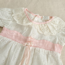 Load image into Gallery viewer, Vintage Eyelet Bubble 6-9 months *flaws*
