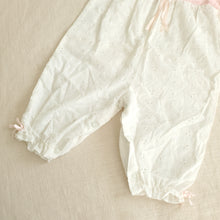 Load image into Gallery viewer, Vintage Eyelet Bubble 6-9 months *flaws*
