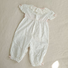 Load image into Gallery viewer, Vintage Eyelet Bubble 6-9 months *flaws*
