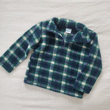 Load image into Gallery viewer, Vintage Plaid Fleece Half-Zip Pullover 5t
