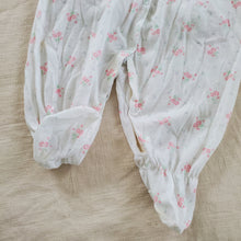 Load image into Gallery viewer, Vintage Floral Footed Pjs 12-18 months
