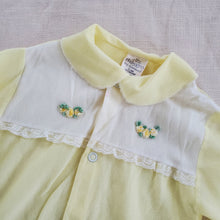 Load image into Gallery viewer, Vintage Yellow Footed Pjs 0-3 months
