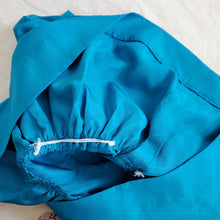 Load image into Gallery viewer, Handmade? Bright Blue Ruffle Chest Dress 4t
