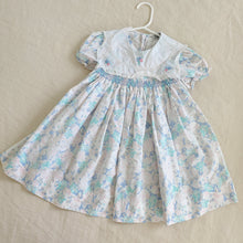 Load image into Gallery viewer, Vintage Pastel Floral Smocked Dress 4t/5t
