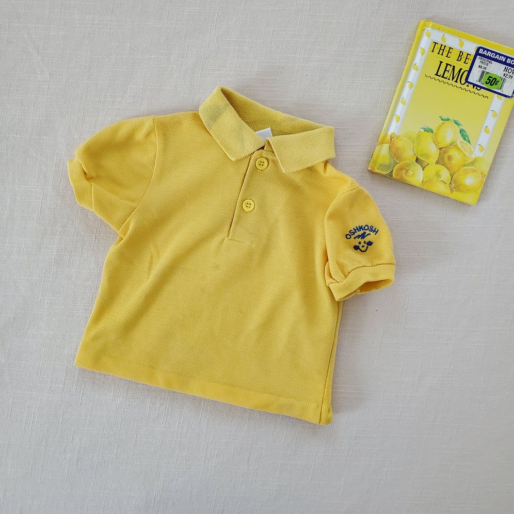 Vintage Oshkosh Yellow Shirt 6-9 months