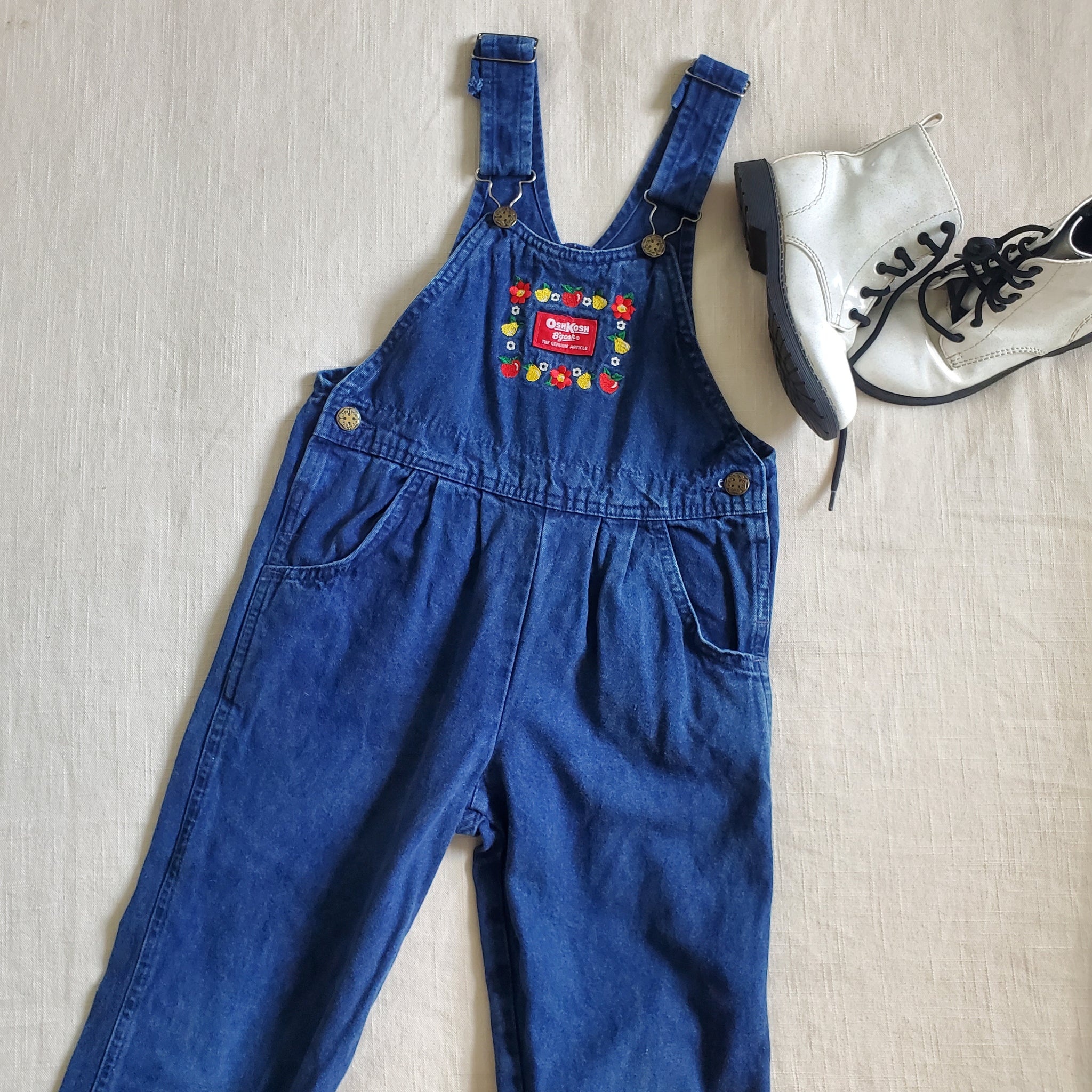 Vintage Walls Kids Overalls DENIM WASHED Workwear 1 NWT top