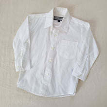 Load image into Gallery viewer, Buttondown White Collared Long Sleeve 2t
