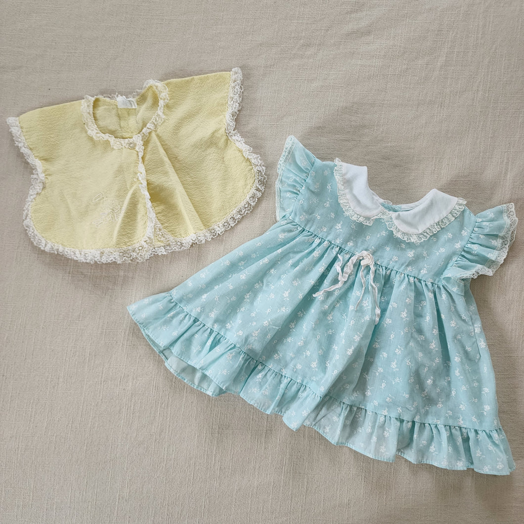 Vintage Dress & Vest Pastel Bundle 6-9 months
