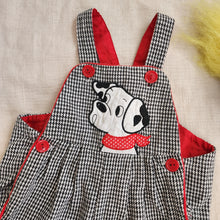 Load image into Gallery viewer, Vintage Puppy Houndstooth Romper 3-6 months
