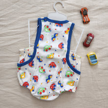 Load image into Gallery viewer, Vintage Deadstock Bright Cars Onesie 9 months
