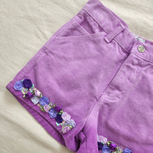 Load image into Gallery viewer, Vintage Deadstock Purple Ombre Jean Shorts kids 7
