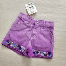 Load image into Gallery viewer, Vintage Deadstock Purple Ombre Jean Shorts kids 7
