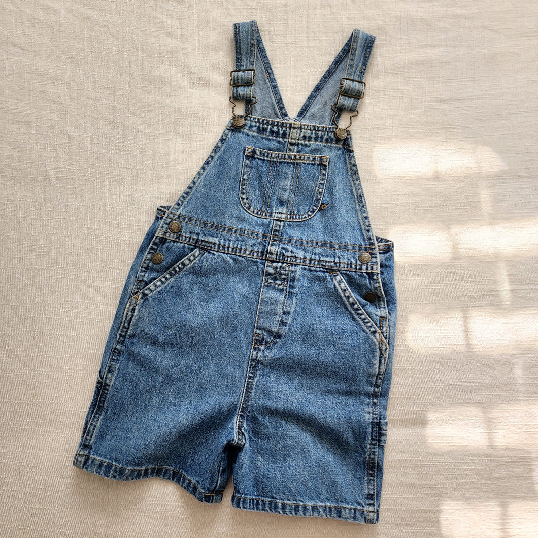 Older Faded Glory Denim Shortalls 4t