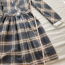 Load image into Gallery viewer, Vintage 70s Plaid Dress kids 10/12

