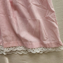 Load image into Gallery viewer, Vintage Pink &amp; White Striped Dress kids 12
