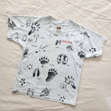 Load image into Gallery viewer, Older Animal Feet Print Oregon Travel Tee kids 10/12
