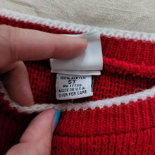 Load image into Gallery viewer, Vintage Red Knit Sweater 5t
