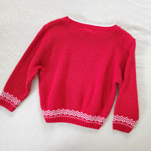 Load image into Gallery viewer, Vintage Red Knit Sweater 5t
