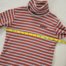 Load image into Gallery viewer, ESPRIT Striped Orange Turtleneck Shirt 4t
