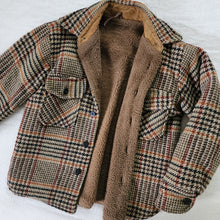 Load image into Gallery viewer, Vintage Plaid Warm Coat kids 6/8
