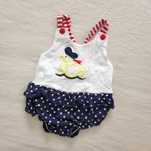 Load image into Gallery viewer, Vintage Sailor Duck Ruffle Skirt Onesie 18-24 months
