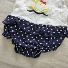 Load image into Gallery viewer, Vintage Sailor Duck Ruffle Skirt Onesie 18-24 months
