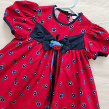 Load image into Gallery viewer, Rare Editions Ruby Red Floral Dress 5t
