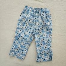 Load image into Gallery viewer, Vintage Oshkosh Blue Floral Kapri Pants 5t
