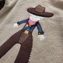 Load image into Gallery viewer, Older Cowboy Fleece &amp; Fringe Bodysuit 24 months
