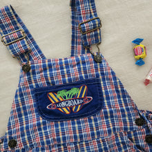 Load image into Gallery viewer, Vintage Longboard Plaid Shortalls 3t
