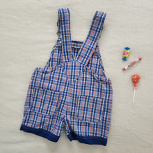 Load image into Gallery viewer, Vintage Longboard Plaid Shortalls 3t
