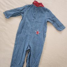 Load image into Gallery viewer, Vintage Horse Riding Thin Denim Bodysuit 24 months
