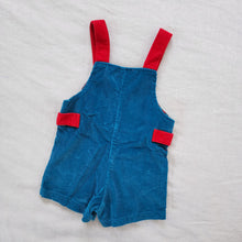 Load image into Gallery viewer, Vintage Fun Camp Tent Applique Shortalls 12-18 months

