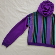 Load image into Gallery viewer, Vintage Purple Striped Hoodie kids 14
