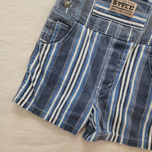 Load image into Gallery viewer, Vintage Striped Denim Shortalls 2t/3t
