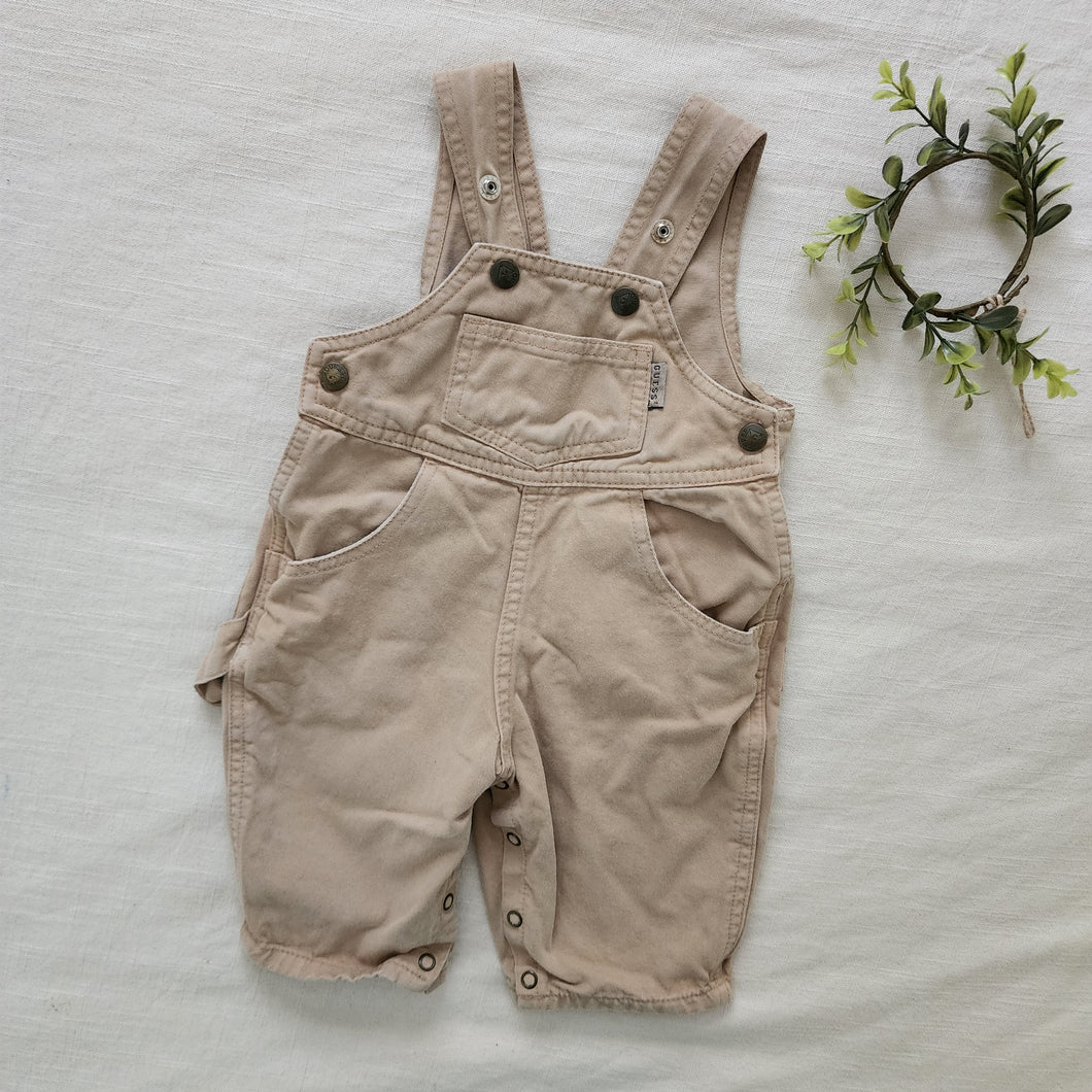 Vintage Guess Light Brown Overalls 3-6 months