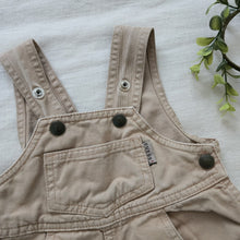 Load image into Gallery viewer, Vintage Guess Light Brown Overalls 3-6 months
