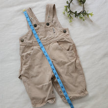 Load image into Gallery viewer, Vintage Guess Light Brown Overalls 3-6 months
