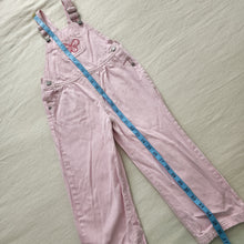 Load image into Gallery viewer, Older Oshkosh Pink Engineer Stripe Overalls 5t
