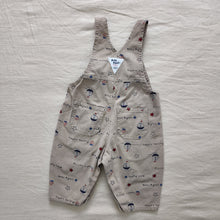 Load image into Gallery viewer, Vintage Oshkosh Neutral Sailboat Overalls 6-9 months
