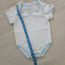Load image into Gallery viewer, Vintage Absorba Bunny Gingham Trim Onesie 3-6 months

